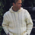 Пуловер с воротником-капюшоном