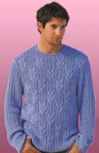 Меланжевый пуловер